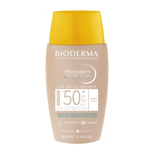 Bioderma Фотодерм Cолнцезащитный флюид с тоном SPF50 + (Светлый оттенок) 40 мл.