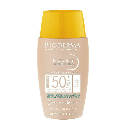 Bioderma Фотодерм Cолнцезащитный флюид с тоном SPF50+ (Очень светлый оттенок) 40 мл.