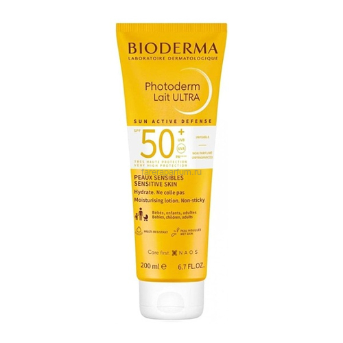 Bioderma Фотодерм Солнцезащитное молочко Ультра SPF50+ 200 мл.
