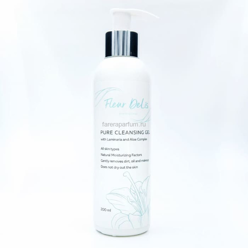 Fleur DeLis Pure Cleansing Gel with Laminaria and Aloe Complex Очищающий гель с экстрактом ламинарии и алое 200 мл.