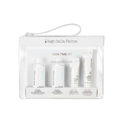 Diego dalla Palma Набор для путешествия "Коррекция морщин ICON TIME" в косметичке: плат.15, глаза 5, мо+то 50, изображение 2
