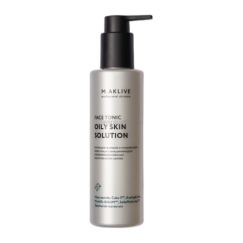 M.Aklive Тоник для лица "Решение для жирной кожи" 200 мл., Средства: Тоник, Обьём: 200 мл.