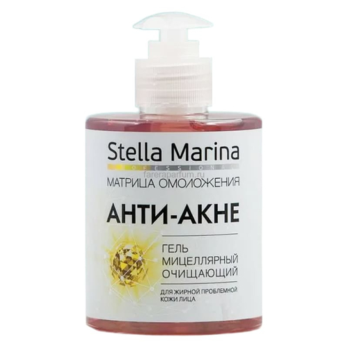 Stella Marina Гель мицеллярный очищающий "Анти-Акне" для жирной и проблемной кожи 300 мл.