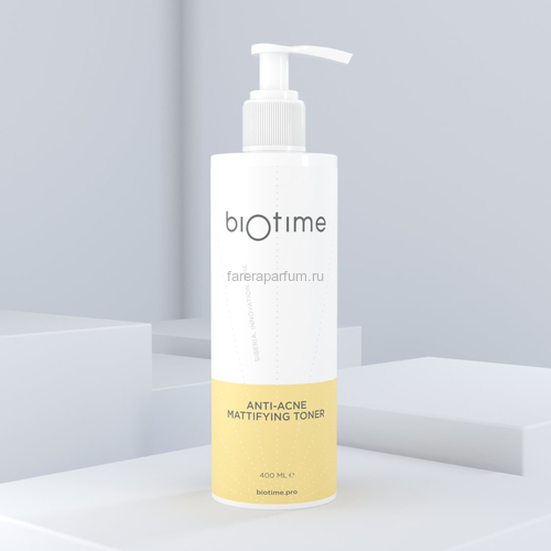 BiOtime Anti-Acne Mattifying Toner Матирующий тоник против акне 400 мл., Средства: Тоник, Обьём: 400 мл.