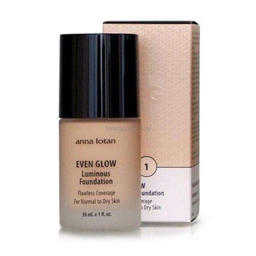 Anna Lotan Even Glow Сияющая тональная основа тон 4 30 мл.