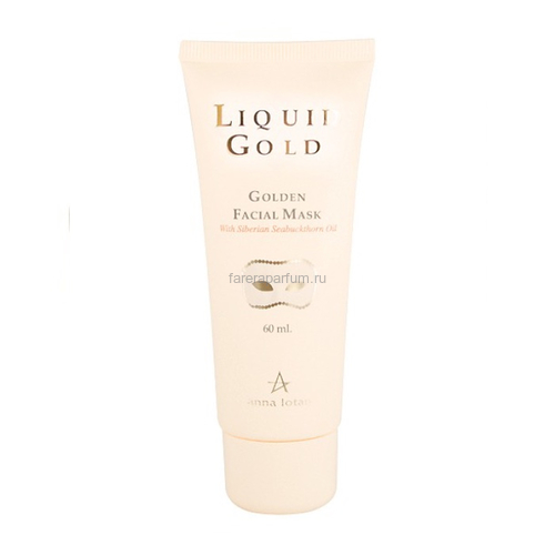 Anna Lotan Liquid Gold Golden Facial Mask Легкая кремовая маска для интенсивного ухода за дряблой, увядающей кожей любого типа 60 мл.