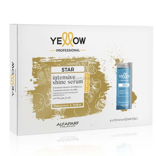 Yellow YE PROFESSIONAL STAR INTENS.SHINE SERUM Сыворотка для придания интенсивного блеска волосам, 6x13 мл	