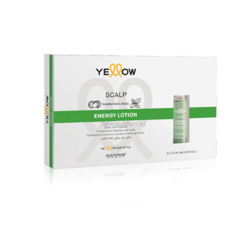 Yellow ENERGY LOTION Лосьон энергетический для роста волос, 6 амп по 13 мл