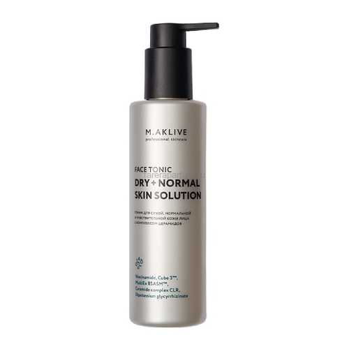 M.Aklive Тоник для лица "Решение для сухой и нормальной кожи" 400 мл., Средства: Тоник, Обьём: 400 мл.