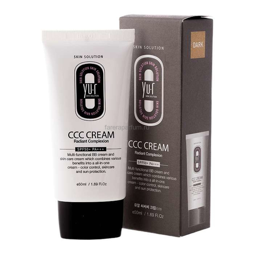 Yu.r ССС Cream Корректирующий крем для лица Dark SPF50+ 50 мл., Средства: Тональный крем, Тон: Dark Yu.r ССС Cream Корректирующий крем для лица Dark SPF50+ 50 мл., Средства: Тональный крем, Тон: Dark