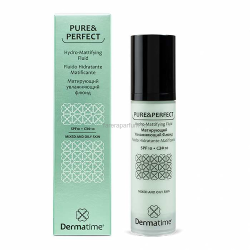 Dermatime Pure&Perfect Hydro-Mattifying Fluid Матирующий увлажняющий флюид SPF10 50 мл.