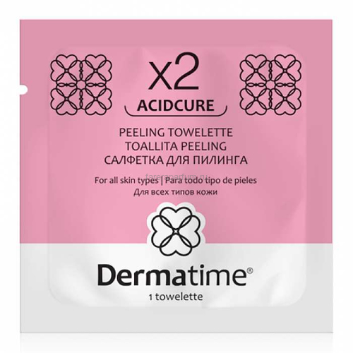 Dermatime Acidcure х2 Peeling Towelette Салфетка для пилинга 1 шт.