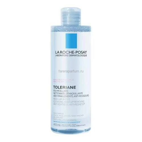La Roche-Posay Толеран Мицеллярная вода для склонной к аллергии чувствительной кожи лица и области вокруг глаз 400 мл., Средства: Мицеллярная вода, Обьём: 400 мл.