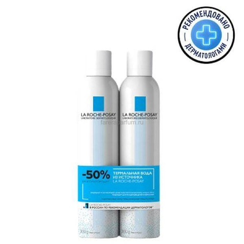 La Roche-Posay Термальная вода 300 мл. + 300 мл., Средства: Термальная вода, Обьём: 300 мл.*2 шт.