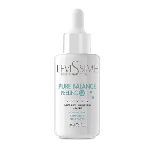 Levissime Pure Balance Peeling Себорегулирующий химический пилинг для проблемной кожи 23% 30 мл.