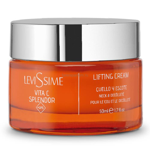 Levissime Vita C Splendor + GPS Lifting Cream Лифтинг-крем для шеи и декольте 50 мл.
