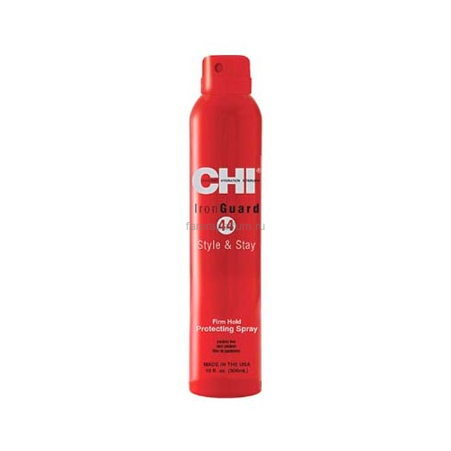 CHI 44 Iron Guard Firm Hold Protecting Spray Термозащитный Спрей-Лак для волос сильной фиксации 74 гр., Средства: Спрей, Обьём: 74 гр.