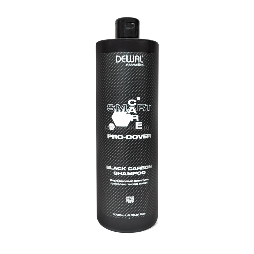DEWAL Cosmetics SMART CARE PRO-COVER Black Carbon Shampoo Карбоновый шампунь для всех типов волос 1000 мл, Средства: Шампунь, Обьём: 1000 мл