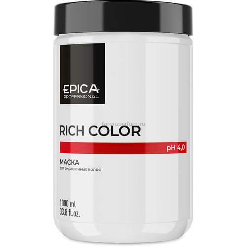 Epica Professional Rich Color Маска для окрашенных волос 1000 мл., Средства: Маска, Обьём: 1000 мл.