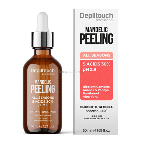 Depiltouch Пилинг для лица всесезонный на основе миндальной кислоты 50 мл.