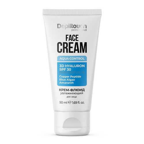 Depiltouch Увлажняющий крем-флюид для нормальной и комбинированной кожи лица 50 мл.