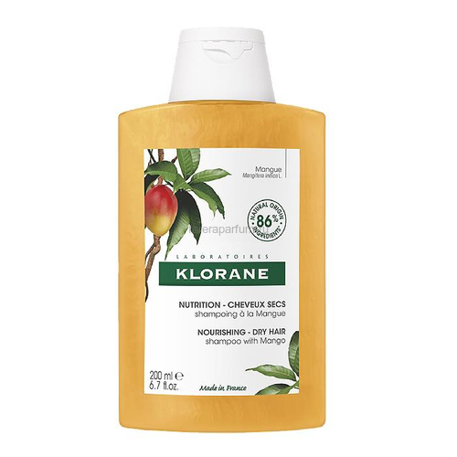 Klorane Шампунь питание и блеск с манго 200 мл., Средства: Шампунь, Обьём: 200 мл.
