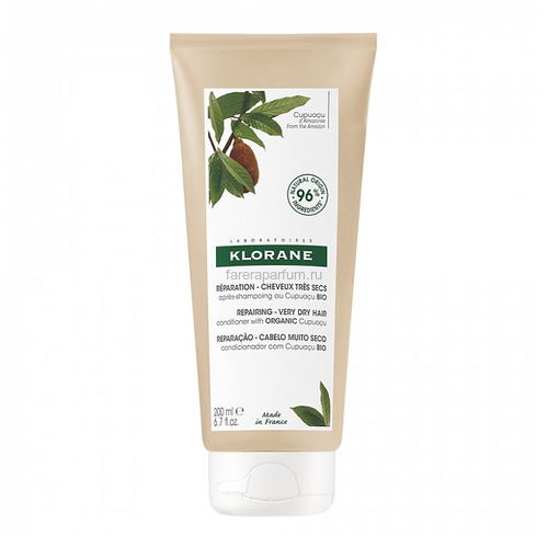 Klorane Бальзам для волос с органическим маслом Купуасу 200 мл.
