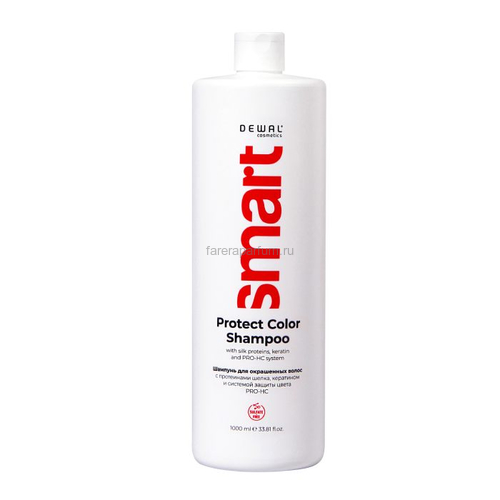 DEWAL Cosmetics Protect Color Shampoo Шампунь для окрашенных волос 1000 мл, Средства: Шампунь, Обьём: 1000 мл