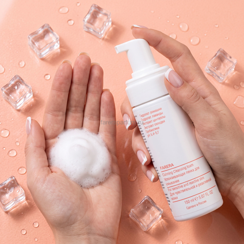 Farera Calming Cleansing foam Успокаивающая пенка для умывания 150 мл., Средства: Пенка, Обьём: 150 мл., изображение 3