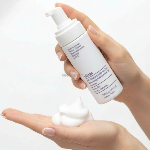 Farera Soft Cleansing sulfate-free foam Мягкая бессульфатная пенка для умывания 150 мл., изображение 2