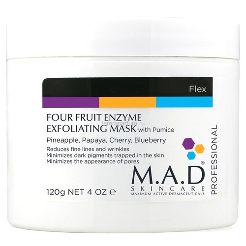 M.A.D Skincare Four Fruit Enzyme Exfoliating Mask Энзимная мультифруктовая маска «Super Polish» 120 гр.