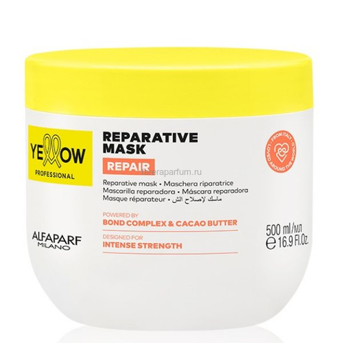 Yellow Ye Reparative Mask Реконструирующая маска для повреждённых волос 500 мл., Средства: Маска, Обьём: 500 мл.