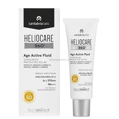 Heliocare 360º Age Active Fluid Sunscreen SPF50 Солнцезащитный омолаживающий флюид СЗФ50 50 мл.