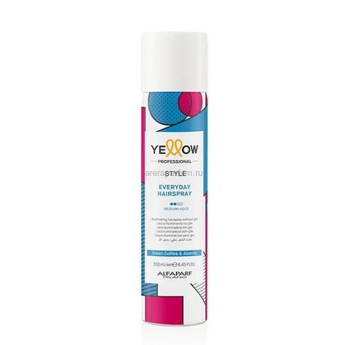 Yellow Ye Style Everyday Hairspray Жидкий лак для волос средней фиксации, придающий блеск 250 мл.