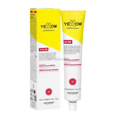 Yellow Ye Color Перманентная крем-краска 100 мл., Средства: Крем-краска, Цвет: 7.17 Очень светлый пепельно-матовый блонд