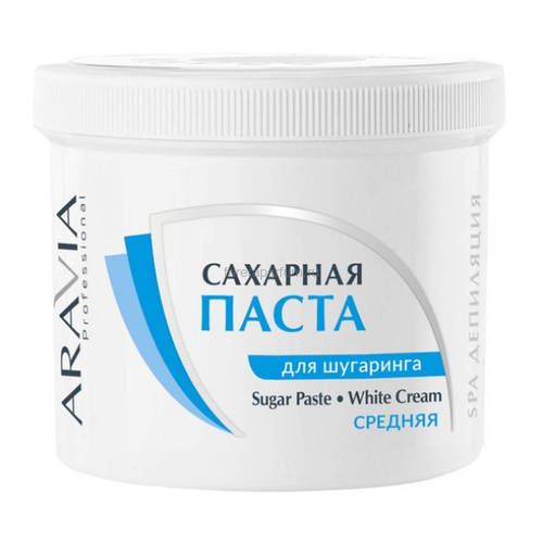 Aravia Сахарная паста для шугаринга средняя «Белый крем» 750 гр.