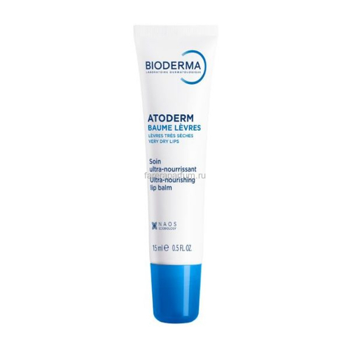Bioderma Атодерм Питательный бальзам для губ 15 мл.