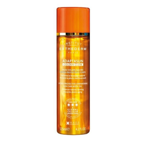 Institut Esthederm Suncare Adaptasun Солнцезащитное масло с шиммером Golden Glow 3* 125мл.
