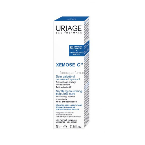 Uriage Ксемоз С8+ Питательный успокаивающий уход для кожи контура глаз с церамидами 15 мл.