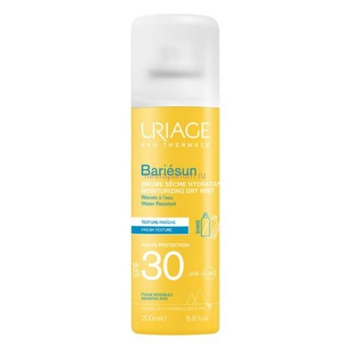 Uriage Барьесан Увлажняющая сухая дымка-спрей SPF30 200 мл.