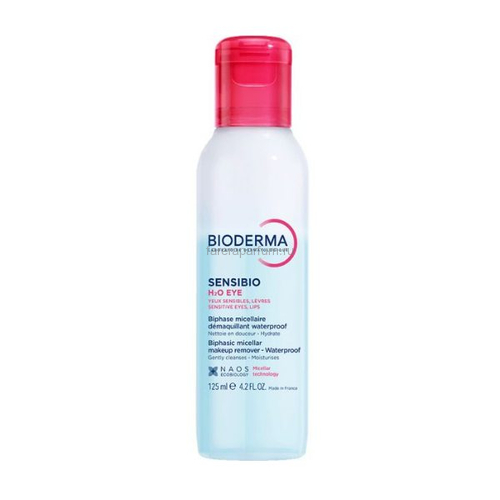 Bioderma Сенсибио H2O Двухфазное мицеллярное средство для очищения глаз и губ 125 мл.