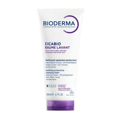 Bioderma Цикабио Восстанавливающий очищающий бальзам 200 мл.
