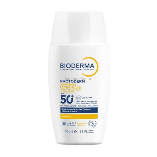 Bioderma Фотодерм Xdefense SPF50+ Солнцезащитный флюид для всех типов кожи 40 мл.