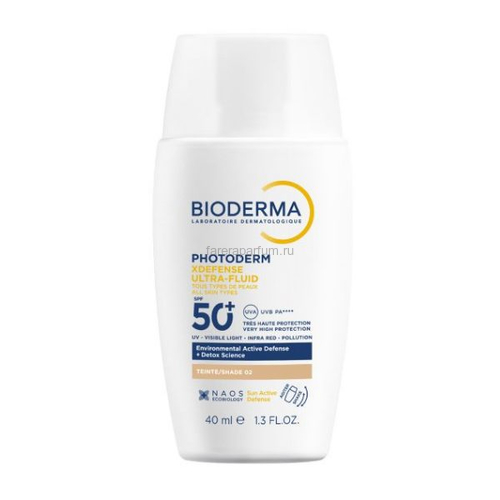 Bioderma Фотодерм Xdefense SPF 50+ Солнцезащитный флюид для всех типов кожи, светлый оттенок 40 мл.
