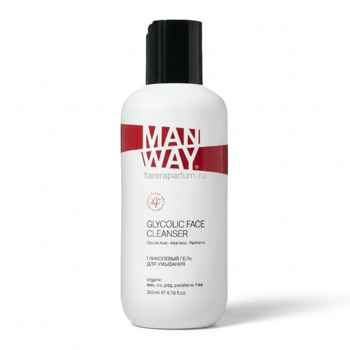 Man Way Glicolic face cleanser Гликолевый гель для умывания 200 мл.