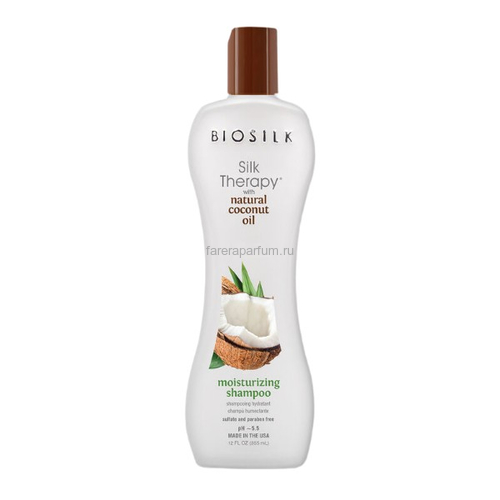 Biosilk Silk Therapy With Natural Coconut Oil Шампунь Moisturizing Shampoo 355 мл.