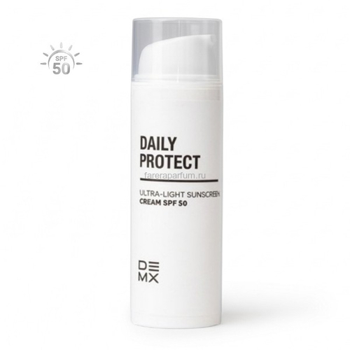 Demx Ультралёгкий солнцезащитный крем "Ежедневная защита" SPF 50 50 мл.