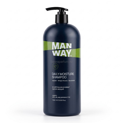 Man Way Daily moisture shampoo Шампунь ежедневный увлажняющий 1000 мл., Средства: Шампунь, Обьём: 1000 мл.