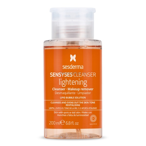 Sesderma Sensyses Cleanser Lightening – Лосьон липосомальный для снятия макияжа для пигментированной и тусклой кожи 200 мл.