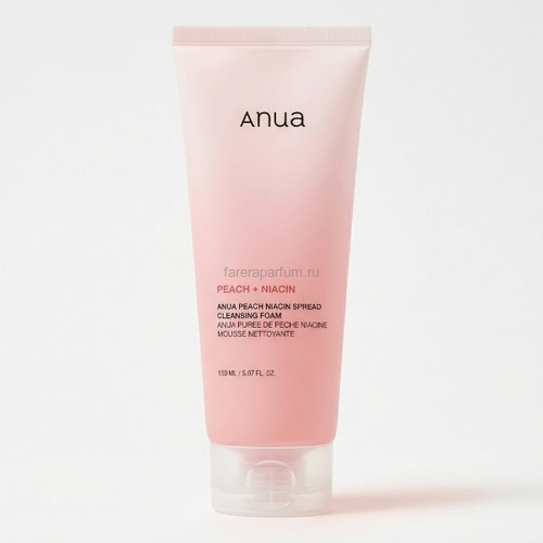 Anua Peach Niacin Spread Cleansing Foam Пенка для умывания c экстрактом персика и ниацинамидом 150 мл., изображение 2